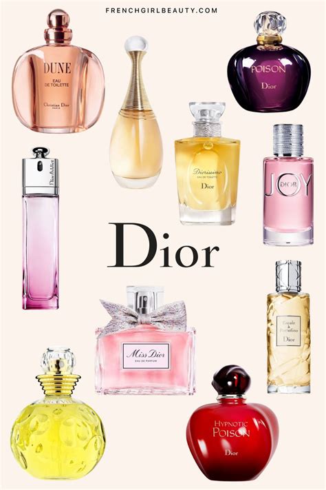 christian dior perfume most popular|christian dior fragrances list.